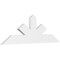 Ekena Millwork Saratoga Architectural Grade PVC Gable Bracket, 60"W x 20"H x 2"D x 6"F, 8/12 Pitch GBP060X20X0206SAR00 - alternate 1